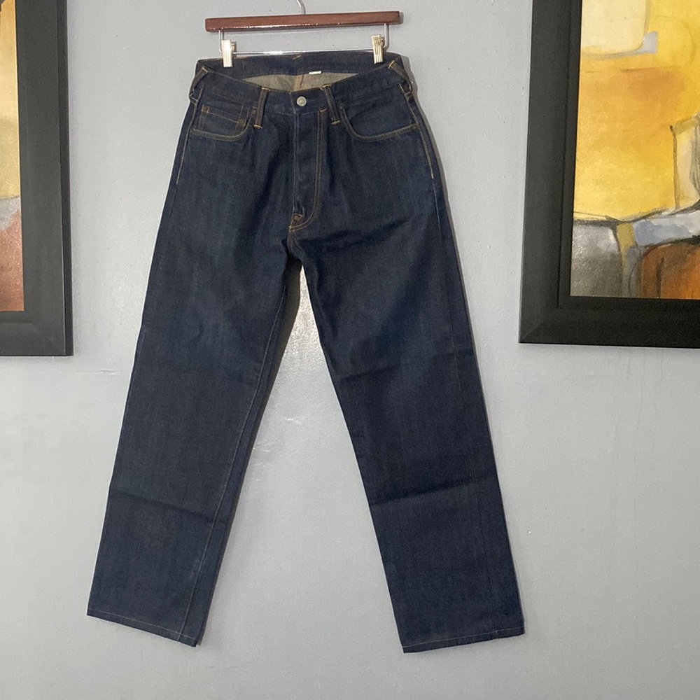 EVISU JEANS MEN SIZE 32x 30 COLOR BLUE